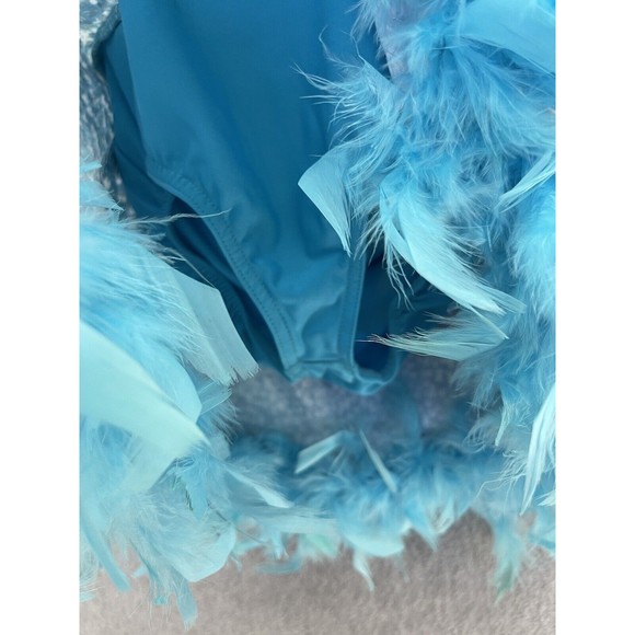A Wish Come True Girls Sequined Dancewear Costume Wings Feathers Blue IMC 11-12 - Picture 7 of 10